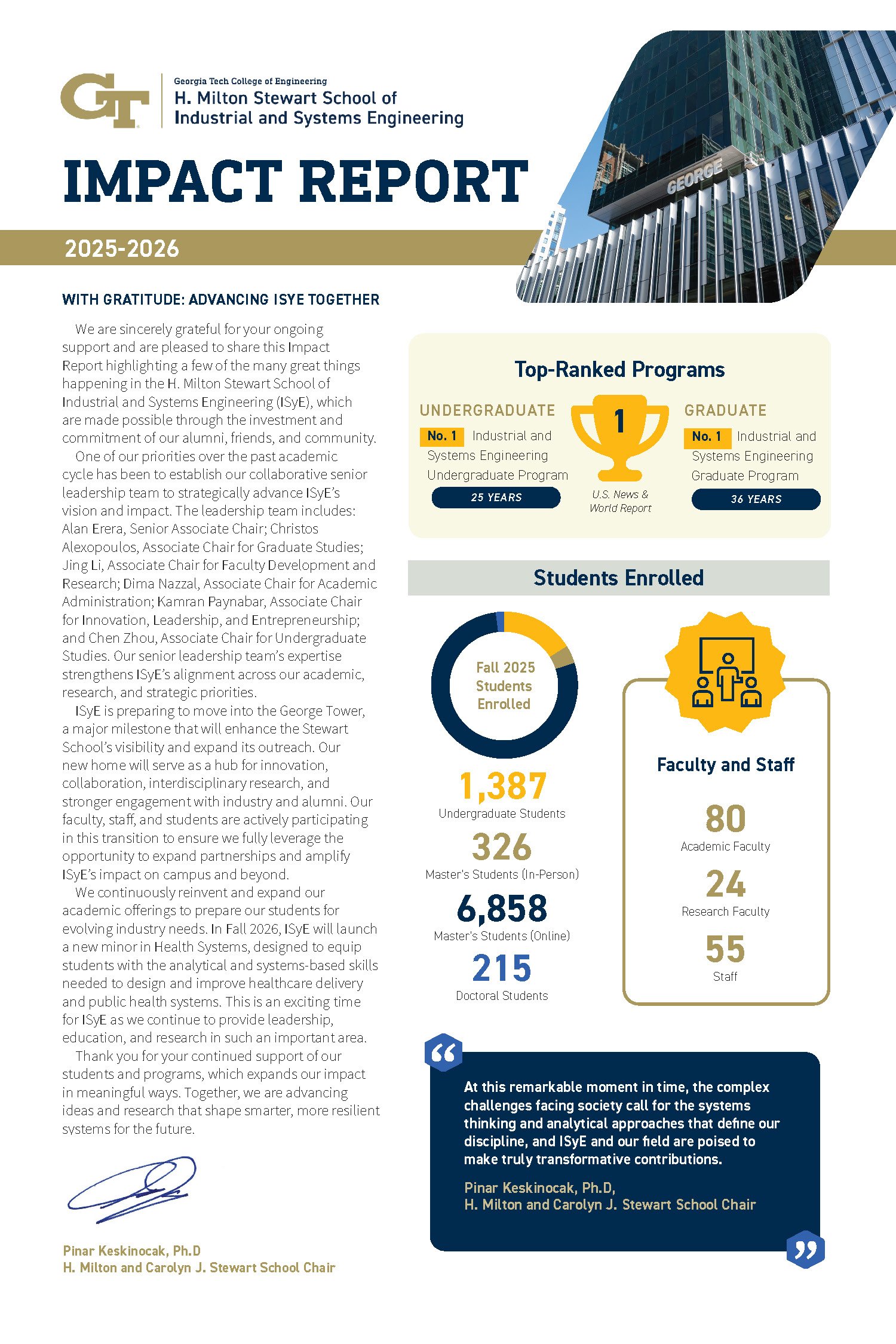 2026 ISyE Impact Report