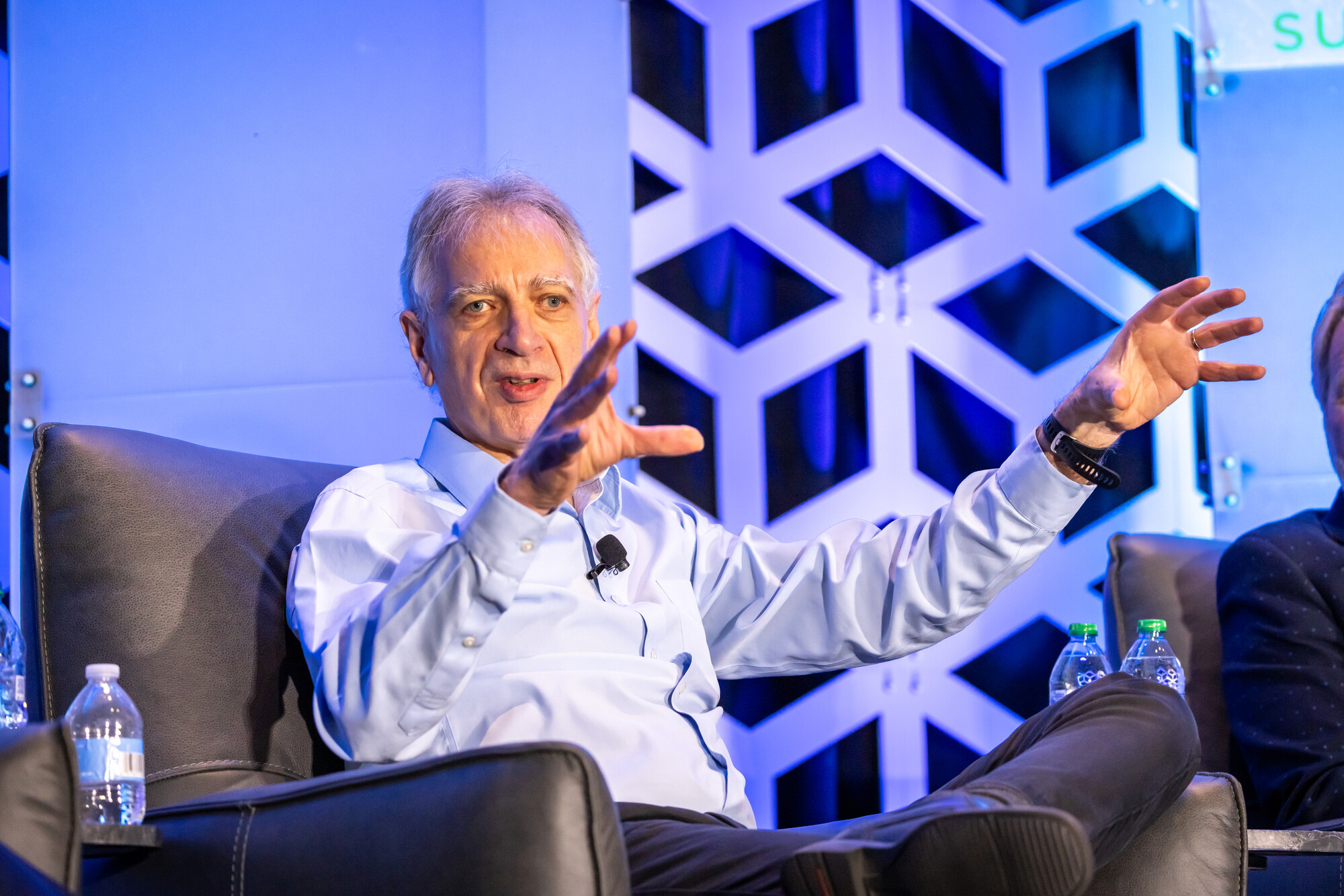 Pascal Van Hentenryck speaking as part of panel discussion of how AI and digital technologies are reshaping supply chains, including future predictions and real-world examples of their impact on logistics.