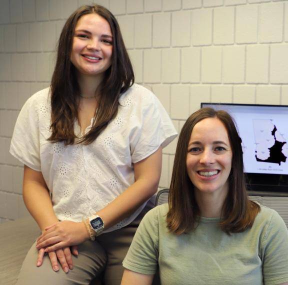 Meghan Meredith (left) and Lauren Steimle