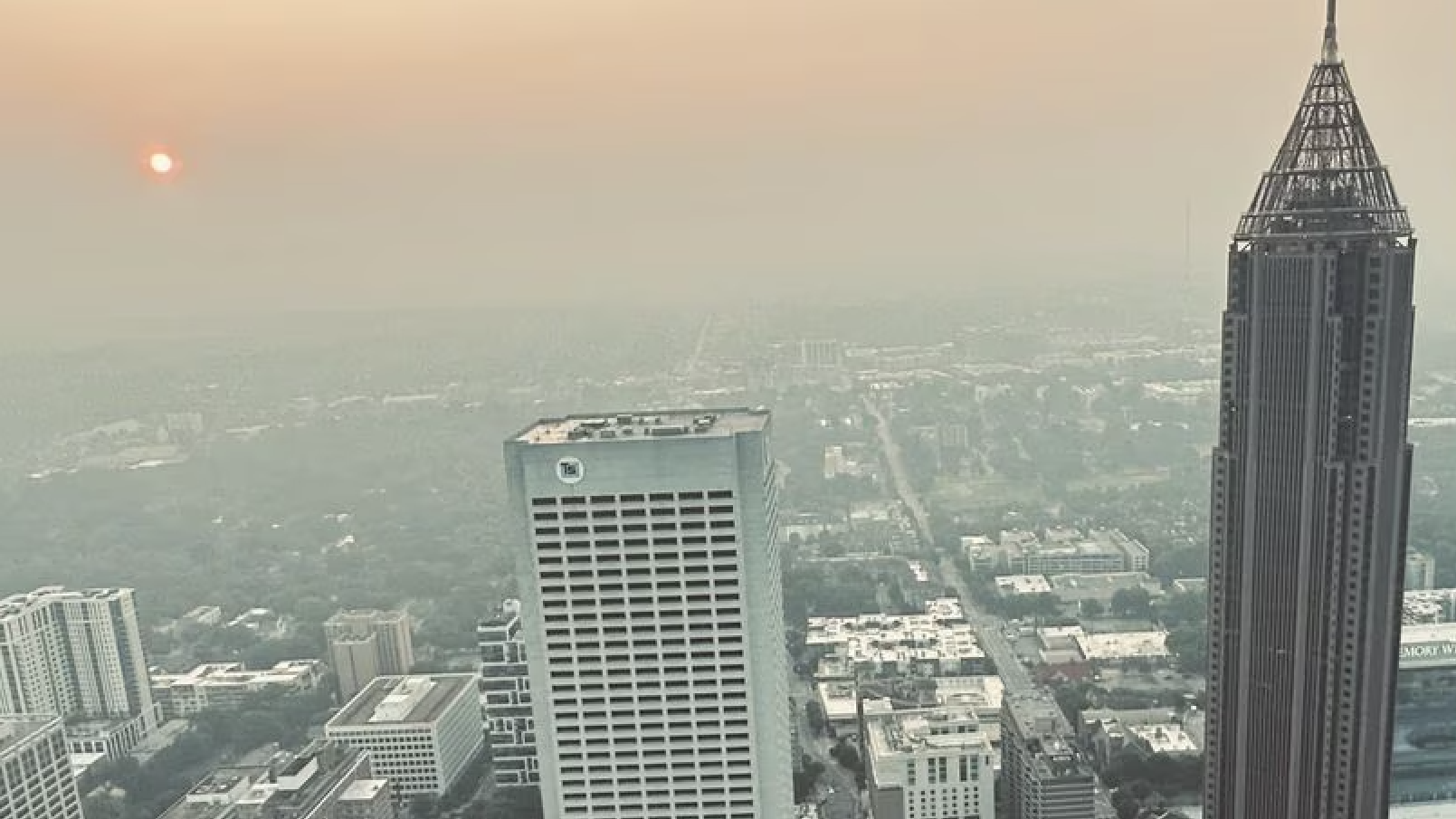 atlanta hazy skyline 