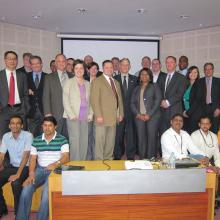 The EMIL-SCS class of 2012 during a site visit to the Future Supply Chain Group in Mumbai, India