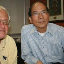George Nemhauser, A. Russell Chandler lll Chair and Institute Professor, and Jeff Wu,Coca-Cola Chair in Engineering Statistics and Professor